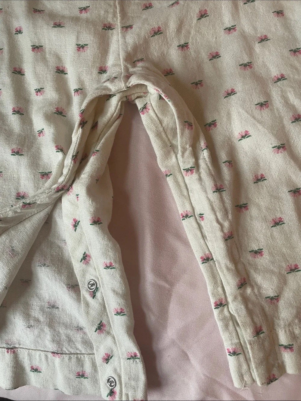 GAP Cream flowers romper